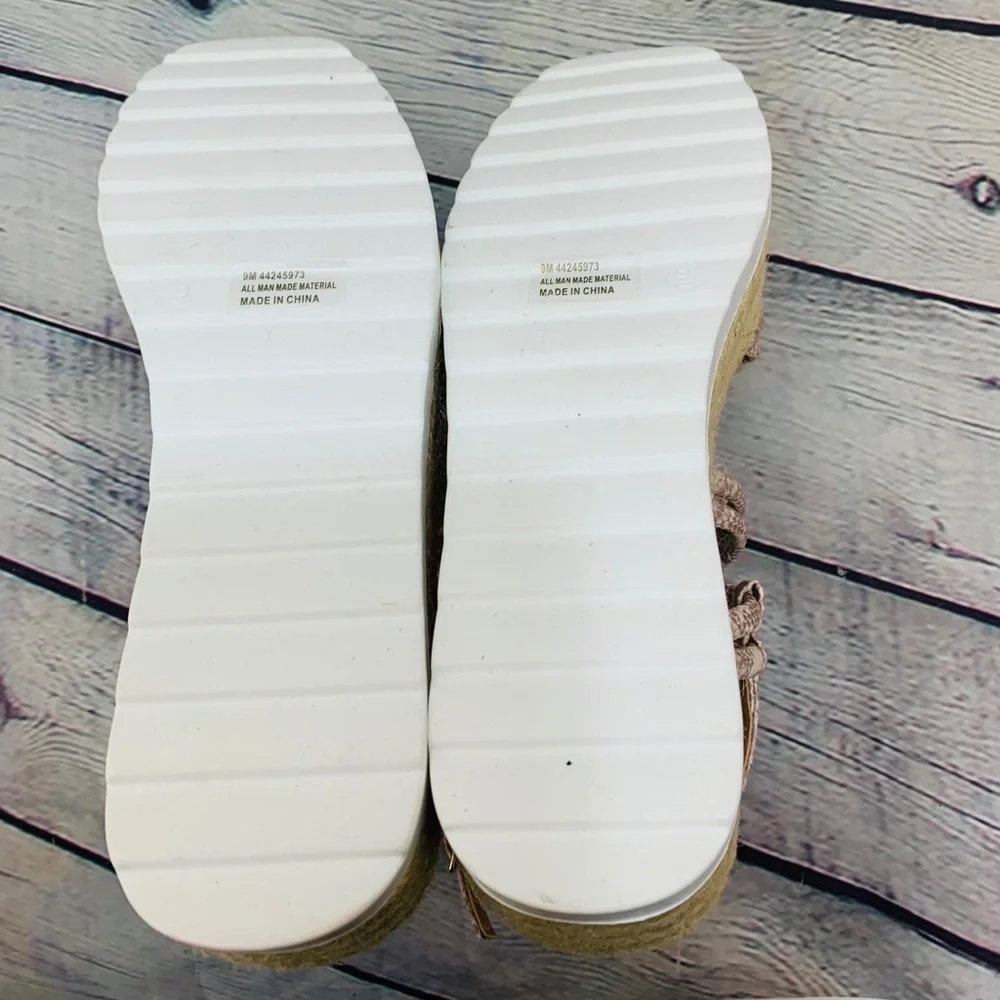Cato | Snake Print Platform Espadrille Sandal - Picture 2 of 5